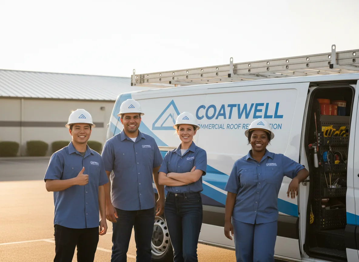 Commercial roof coating company in Centerville, WA